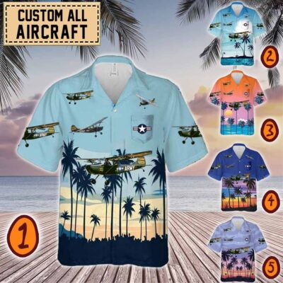 cessna l 19 o 1 bird dog l19 o1pocket hawaiian shirt 2li4t
