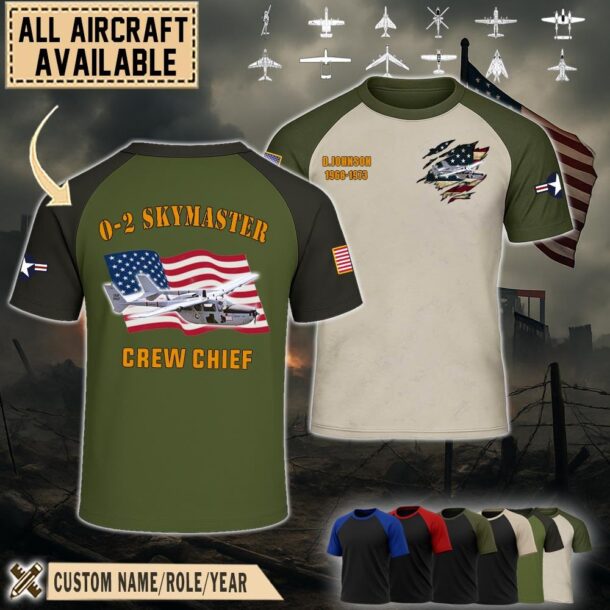 cessna o 2 skymaster o2raglan tshirt2 50bsu