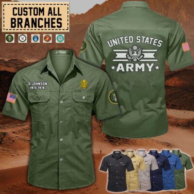 custom all branches military cargo cotton shirt 1 zy68s