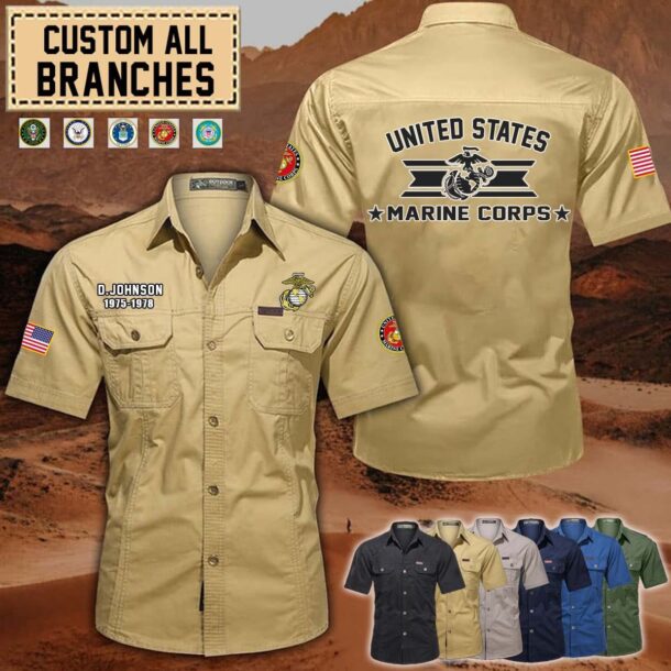 custom all branches military cargo cotton shirt 2 05u6d