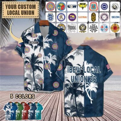 custom union localpocket hawaiian shirt k806k