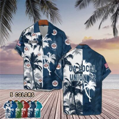 custom union localpocket hawaiian shirt kn234