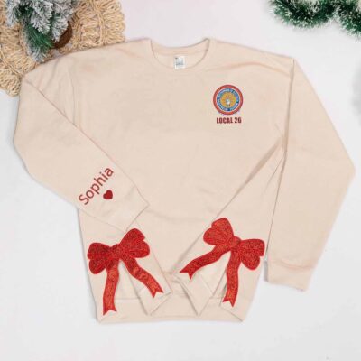 custom union localside bow sweatshirt wov1v