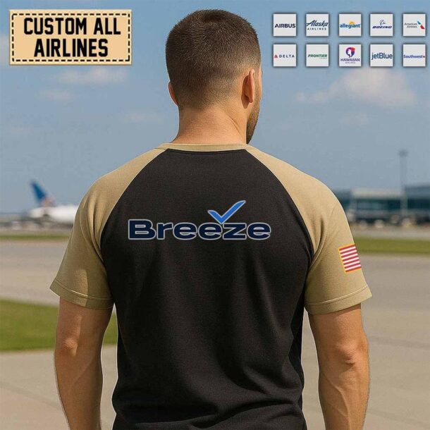 custom us airlines raglan tshirt 3 g7ec9