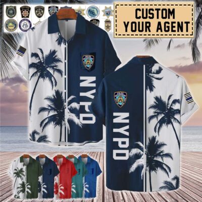 custom us law enforcement palm tree hawaiian shirt min 96vm5