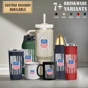 custom us railroaddrinkware collection e5own