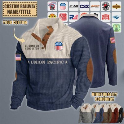 custom us railroadstand collar sweatshirt jnb3r