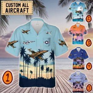 northrop f 5 f5pocket hawaiian shirt kd4d3