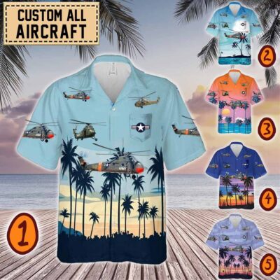 sikorsky h 34 choctaw s 58 uh 34 uh34 s58pocket hawaiian shirt 51xxa