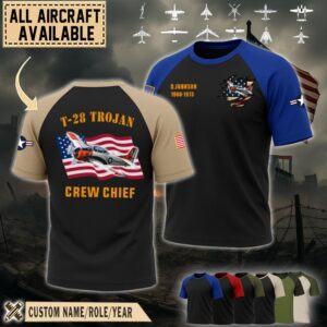 T-28 Trojan T28_Raglan Tshirt