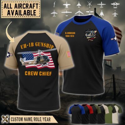 uh 1b gunship uh1braglan tshirt1 chhq4