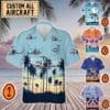 UH-1N Iroquois UH1N Twin Huey USMC_Pocket Hawaiian Shirt