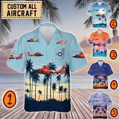 us coast guard h 65 dolphin h65 uscgpocket hawaiian shirt g6u3q