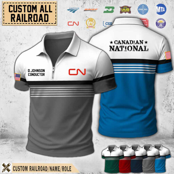 custom all railroadzipper polo 2 bag4q