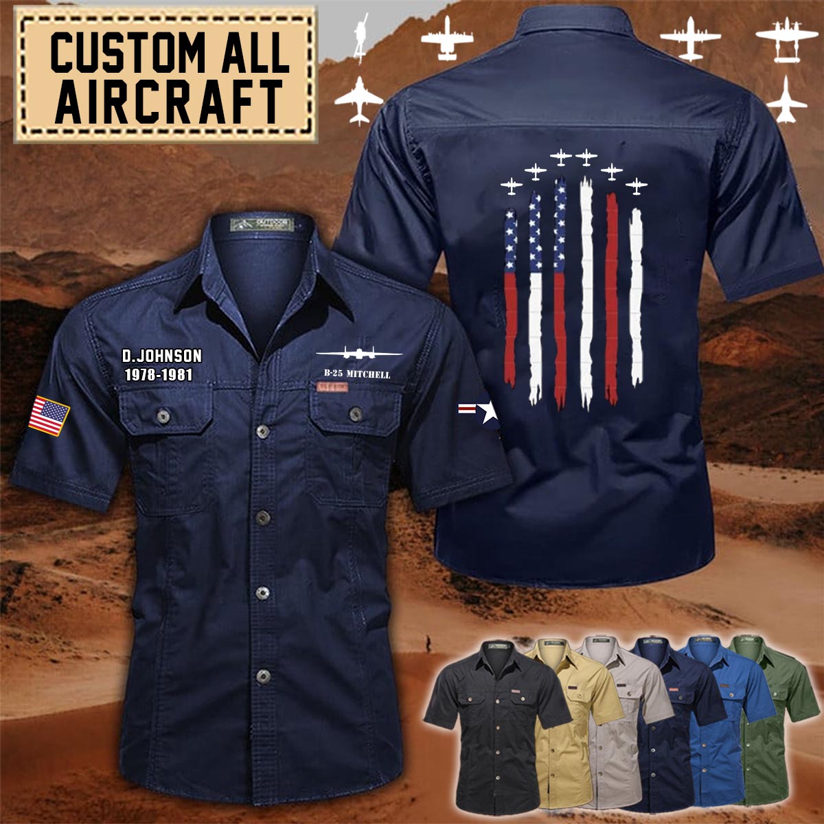 b 25 mitchell b25aircraft cotton cargo shirts 11 0sspf