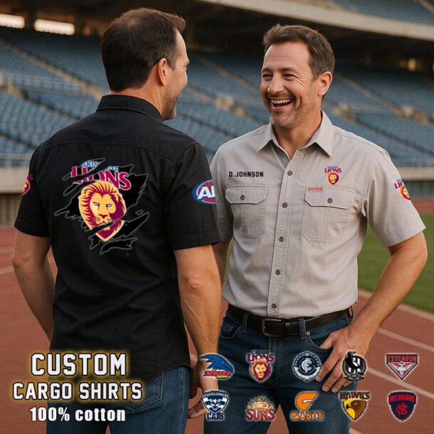 brisbane lionscotton cargo shirts2 ygdrw