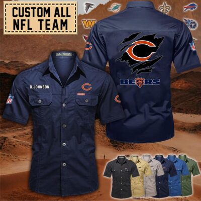 chicago bearscotton cargo shirts1 x3w8c
