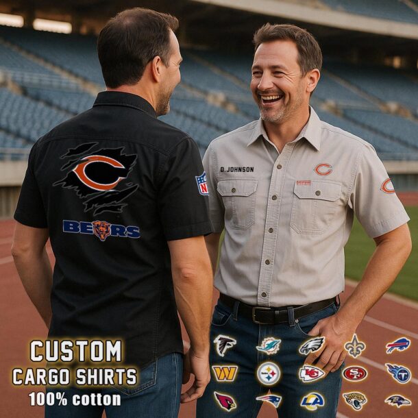 chicago bearscotton cargo shirts2 3b1tj