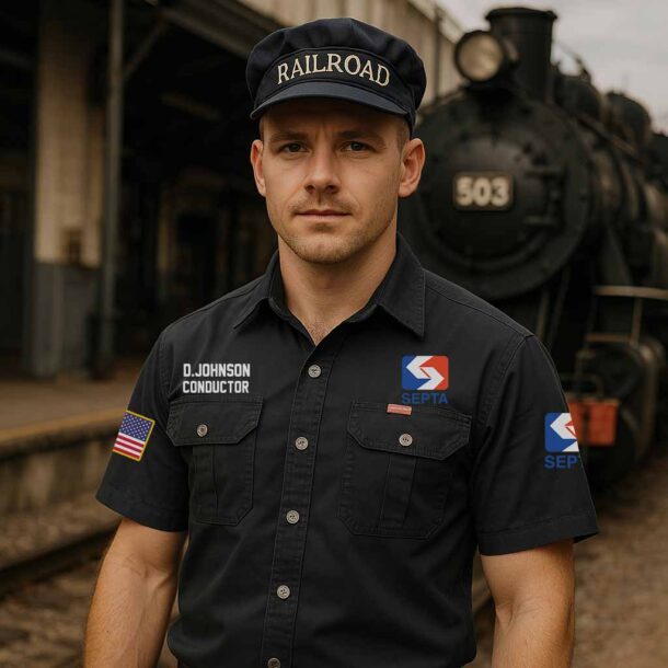 custom septa regional railcotton cargo shirts2 1yvf0