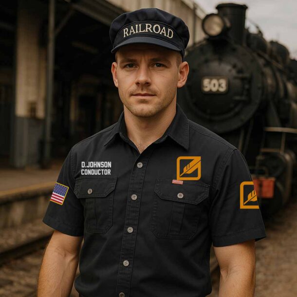 custom western pacific railroadcotton cargo shirts2 t87ky