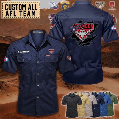 essendon bomberscotton cargo shirts1 mhrit