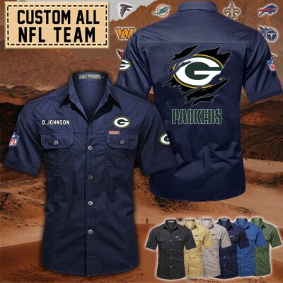 green bay packerscotton cargo shirts1 e8vge