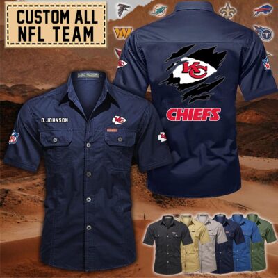 kansas city chiefscotton cargo shirts1 cj848