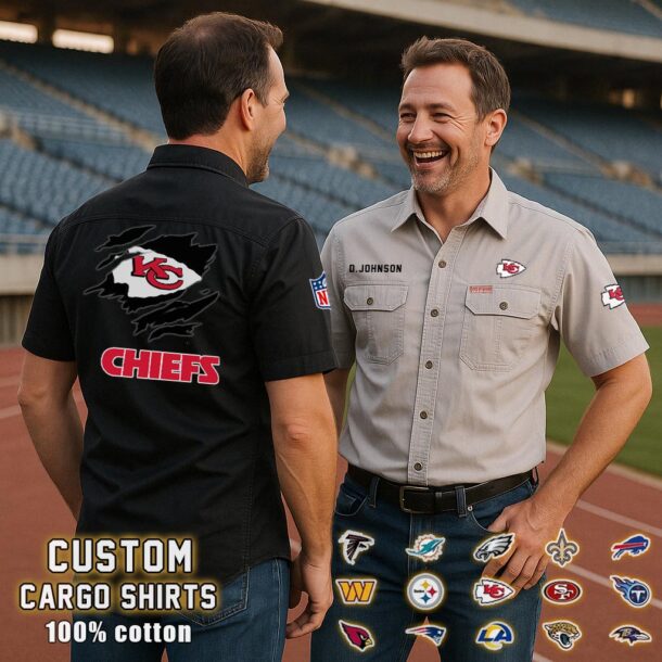 kansas city chiefscotton cargo shirts2 7k90v