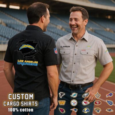 los angeles chargerscotton cargo shirts2 6s3uh