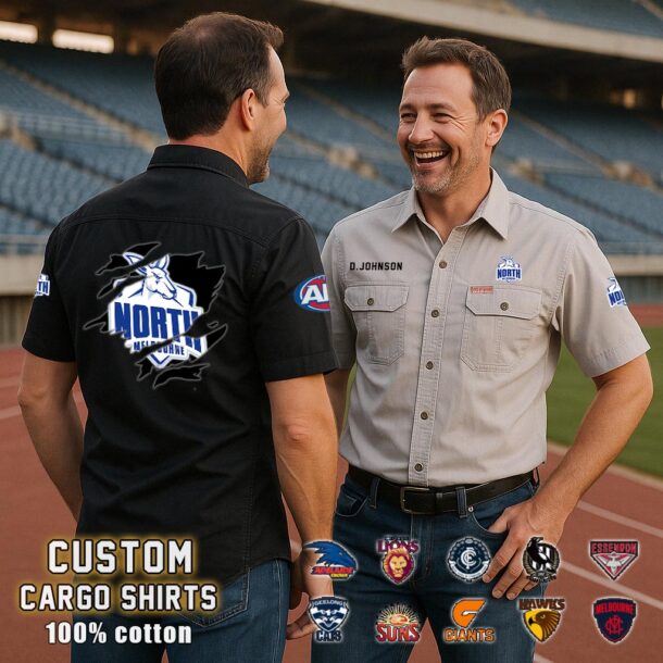 north melbourne kangarooscotton cargo shirts2 4jzdl