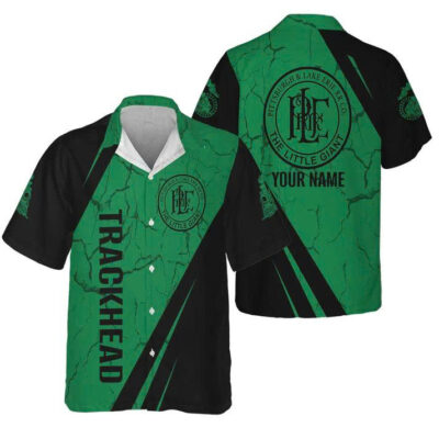 personalized pittsburgh and lake erie railroad hawaiian shirt qq8p0