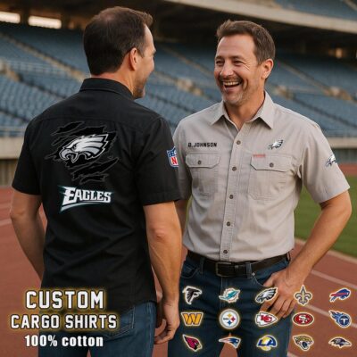 philadelphia eaglescotton cargo shirts2 eh725