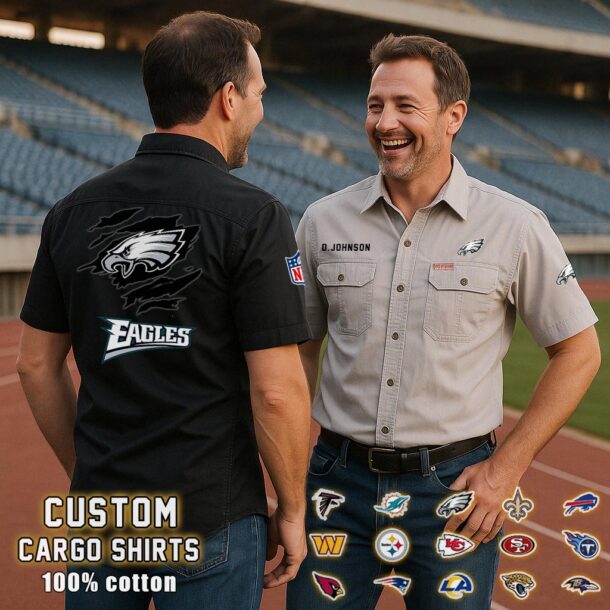 philadelphia eaglescotton cargo shirts2 eh725