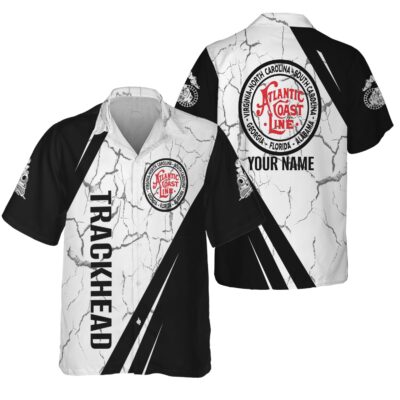 railspirit personalized atlantic coast line railroad hawaiian shirt crackle texture style shirt for trackheads 1 6tfy4