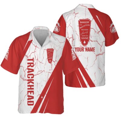 railspirit personalized bangor and aroostook railroad hawaiian shirt crackle texture style shirt for trackheads 1 0uc8k
