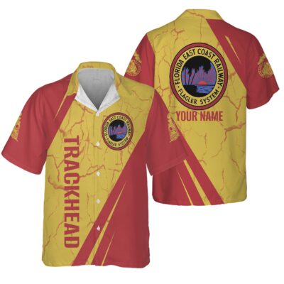 railspirit personalized florida east coast railway hawaiian shirt crackle texture style shirt for trackheads 1 wcznk