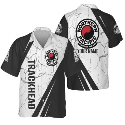 railspirit personalized northern pacific railway hawaiian shirt crackle texture style shirt for trackheads 1 o1w2e