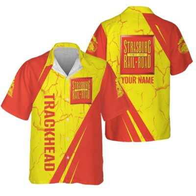 railspirit personalized strasburg railroad hawaiian shirt crackle texture style shirt for trackheads 1 yn5s8
