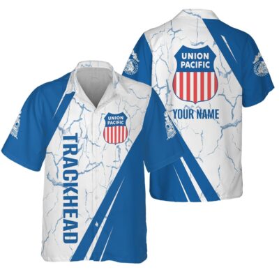 railspirit personalized union pacific railroad hawaiian shirt crackle texture style big boy shirt for trackheads 1 cnk98