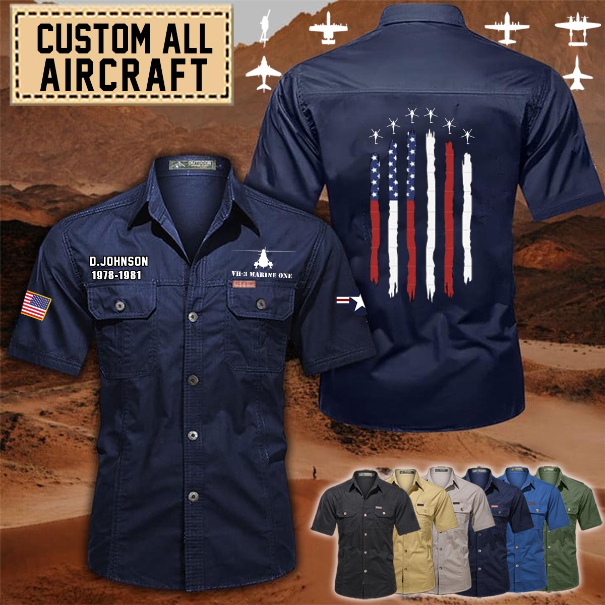 sikorsky vh 3 marine one vh3aircraft cotton cargo shirts 11 hoqda