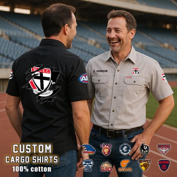 st kilda saintscotton cargo shirts2 z33uj