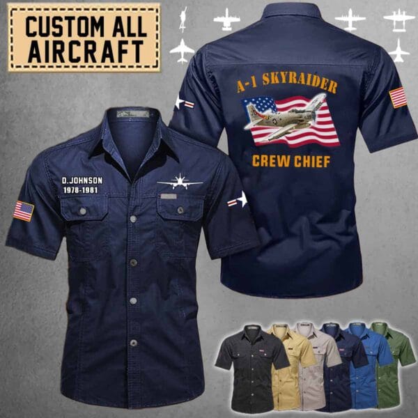 A 1 Skyraider A1 Cotton Cargo Shirts 1