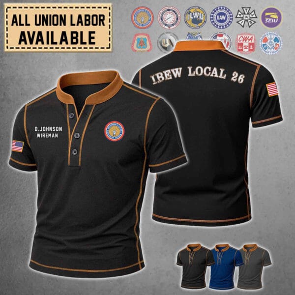 Custom All Union Local Patchwork TShirt 1