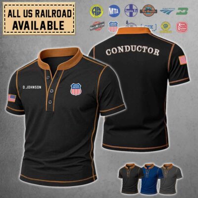 Custom US Railroad Patchwork TShirt 1 min