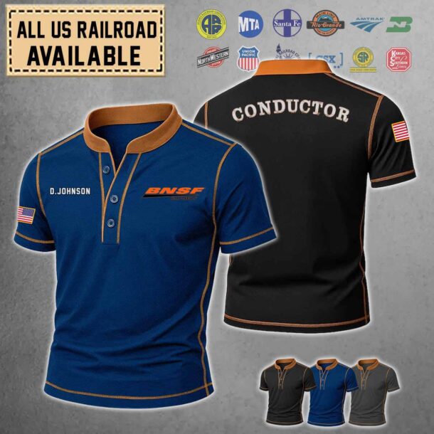 Custom US Railroad Patchwork TShirt 2 min