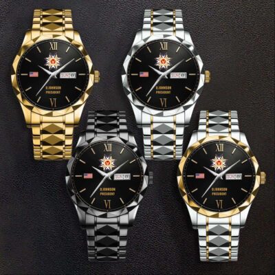 Cusotm Hereditary Patriotic Societies Stainless Steel Watch 2