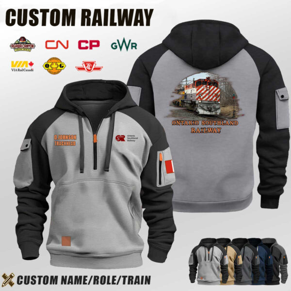 Custom CA Railway Halfzip Hoodie 4