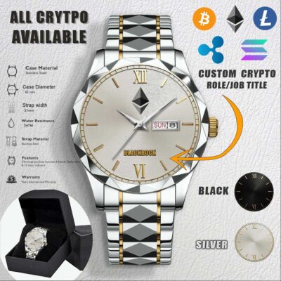Custom Crypto Stainless Steel Watch 3 1