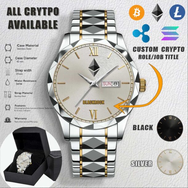 Custom Crypto Stainless Steel Watch 3 1