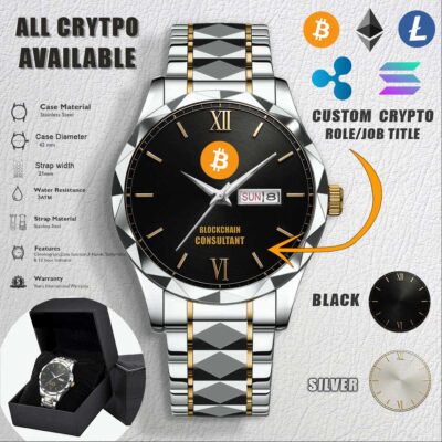 Custom Crypto Stainless Steel Watch 4 1